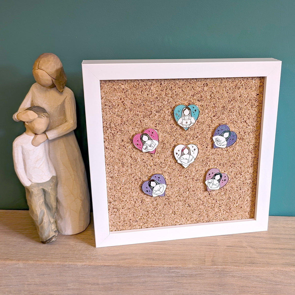 Enamel Pin Display Frame - White - 2 sizes – T & Belle