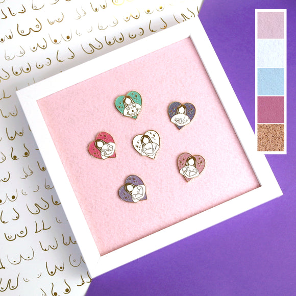 Enamel Pin Display Frame - White - 2 sizes