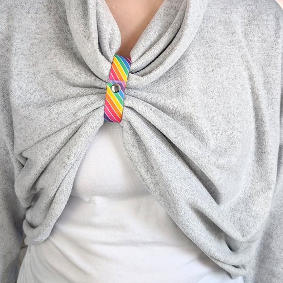 Rainbow Print Breastfeeding Clothing Clip V2