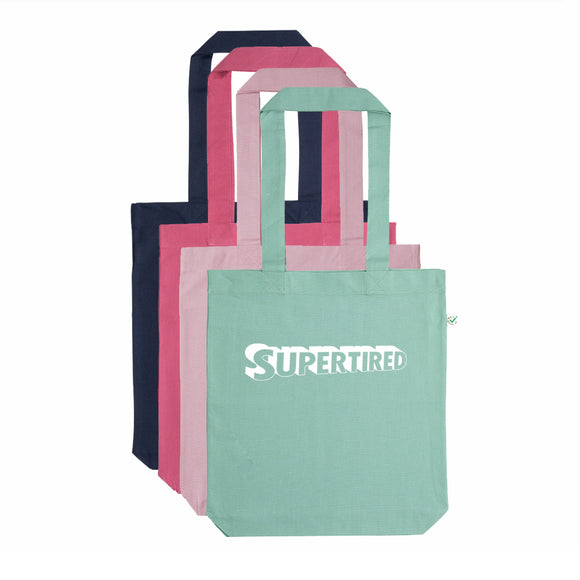 CLEARANCE Supertired Organic Cotton Reusable Tote Bag