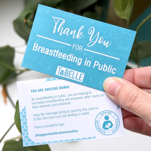 Thank You For Breastfeeding In Public Cards - Support Celebrate Normalise Breastfeeding