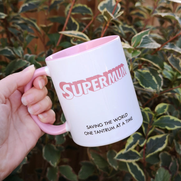 Supermum Pink Ceramic Mug