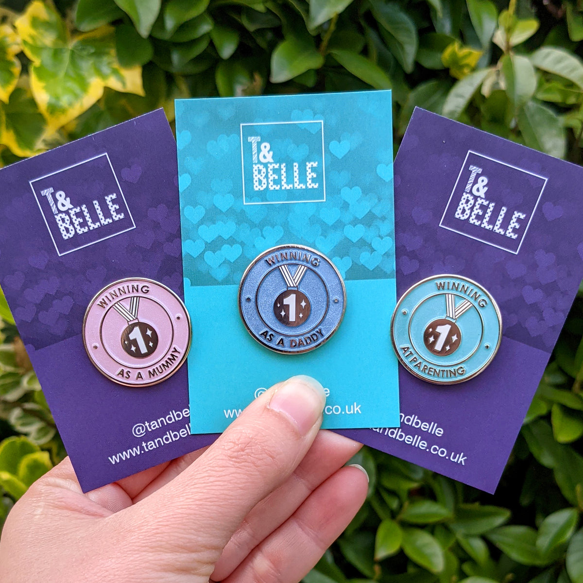Winning at Parenting Mint Green Enamel Pin – T & Belle